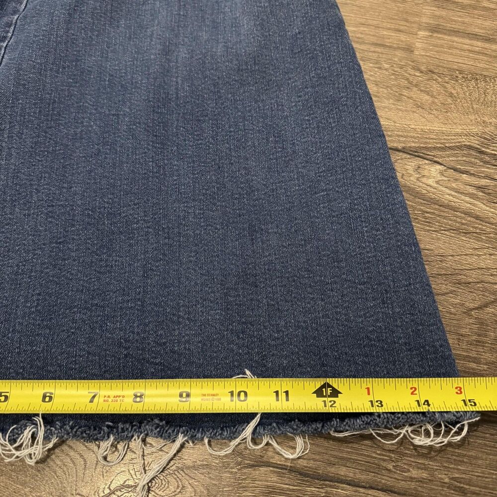 Pilcro Anthropologie Wide Leg Crop Jeans Raw Hem High Rise Pants Boho Sz 27 - Picture 8 of 10